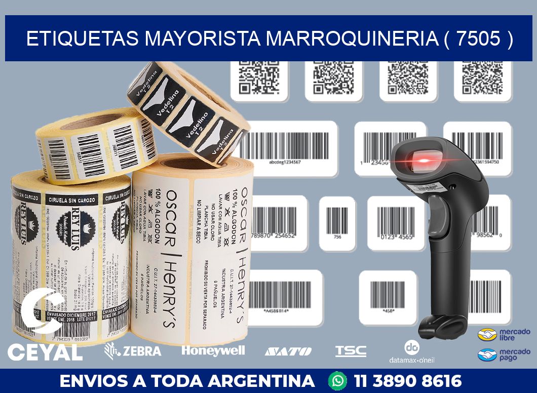 ETIQUETAS MAYORISTA MARROQUINERIA ( 7505 )