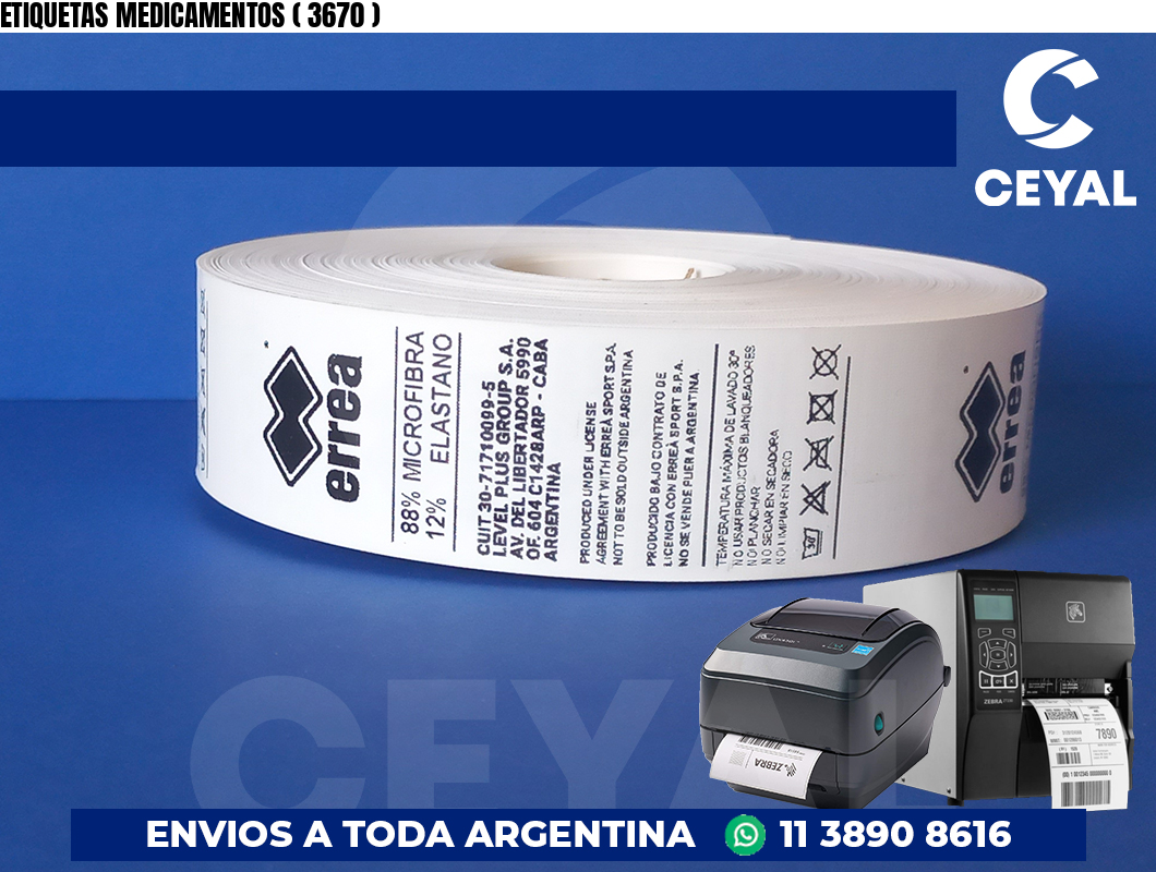 ETIQUETAS MEDICAMENTOS ( 3670 )