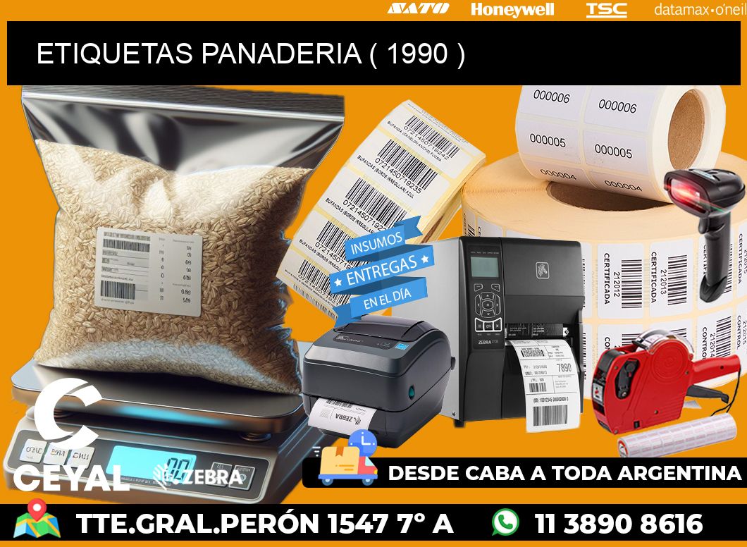 ETIQUETAS PANADERIA ( 1990 )