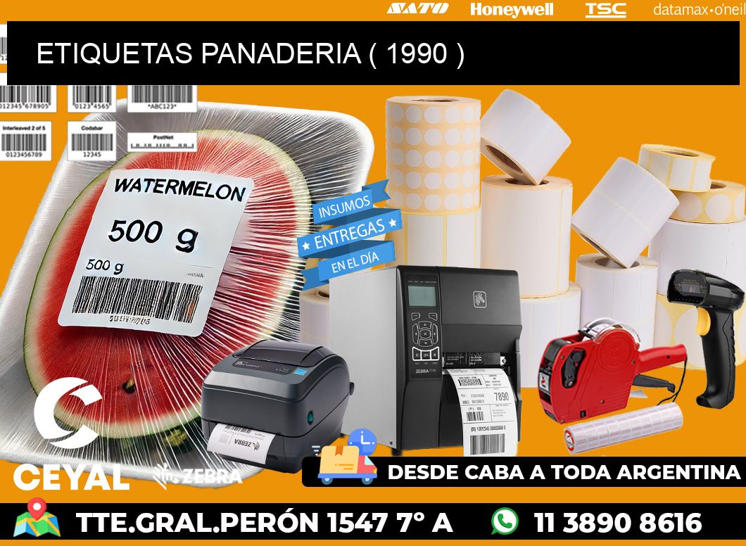 ETIQUETAS PANADERIA ( 1990 )