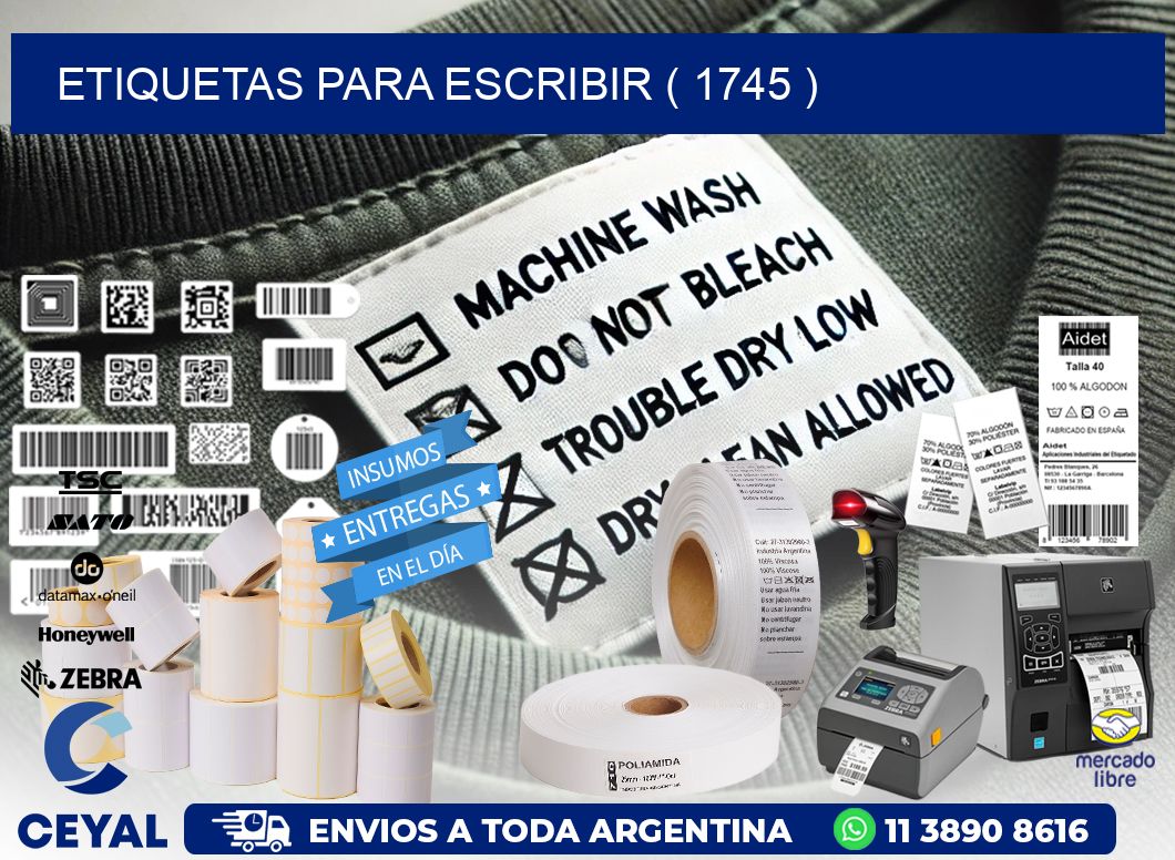 ETIQUETAS PARA ESCRIBIR ( 1745 )