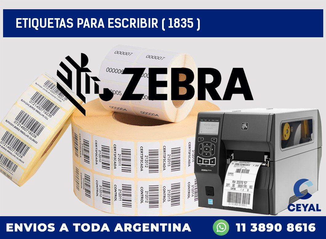 ETIQUETAS PARA ESCRIBIR ( 1835 )