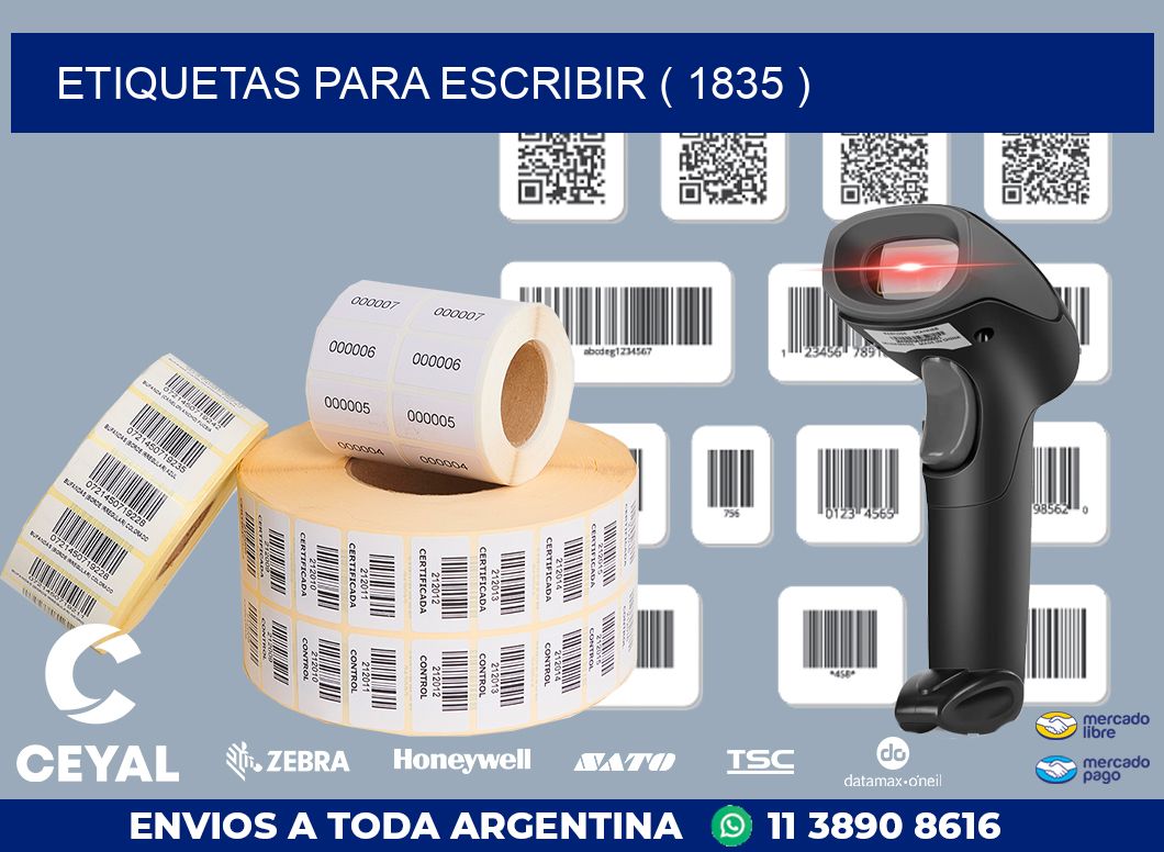 ETIQUETAS PARA ESCRIBIR ( 1835 )