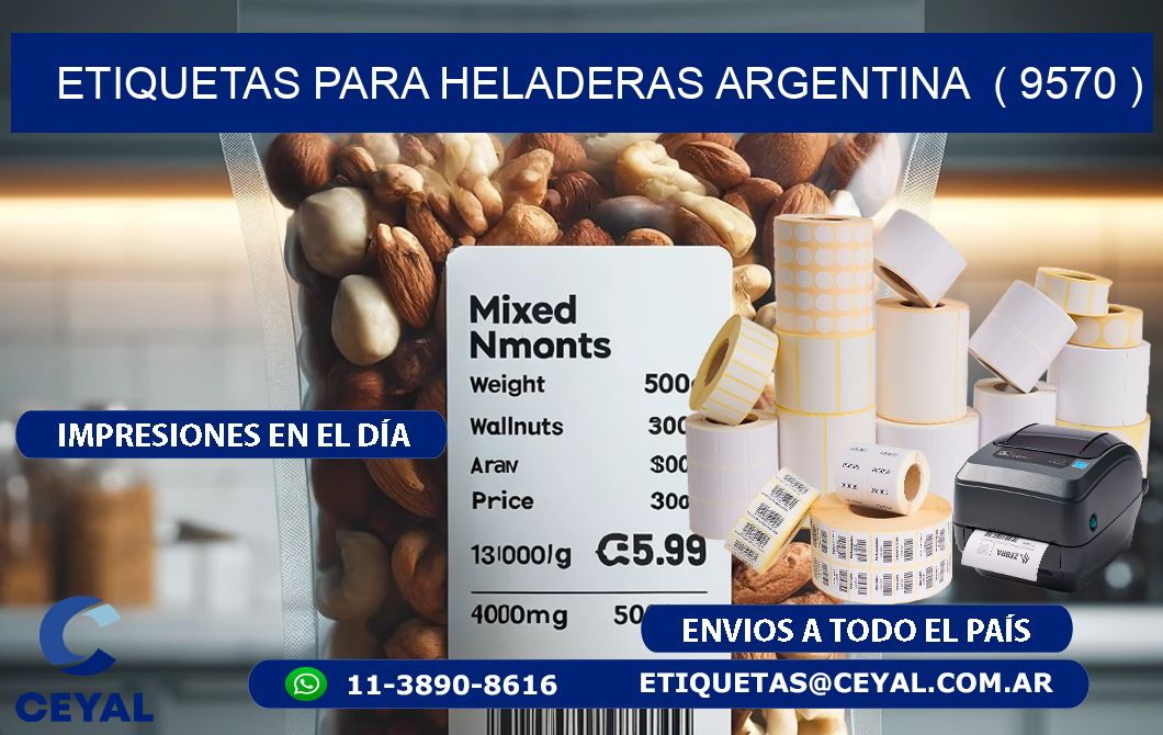 ETIQUETAS PARA HELADERAS ARGENTINA  ( 9570 )