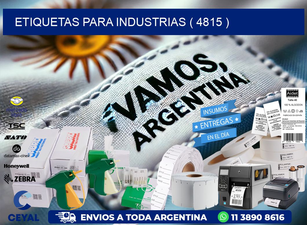 ETIQUETAS PARA INDUSTRIAS ( 4815 )