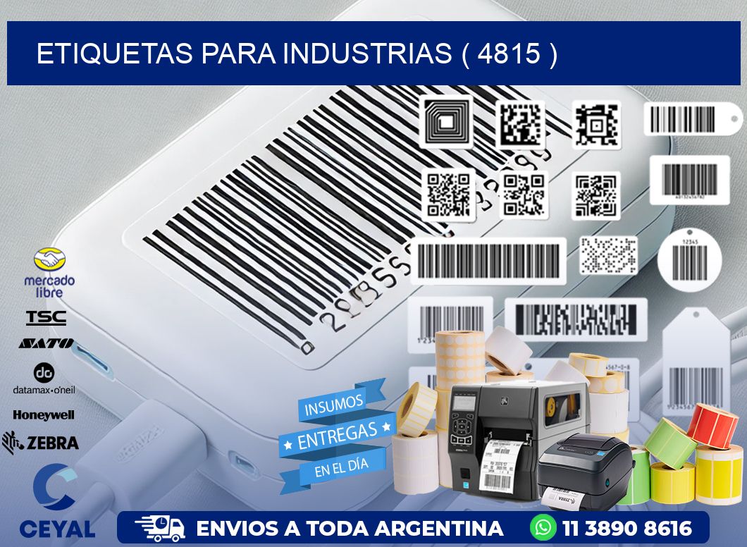 ETIQUETAS PARA INDUSTRIAS ( 4815 )