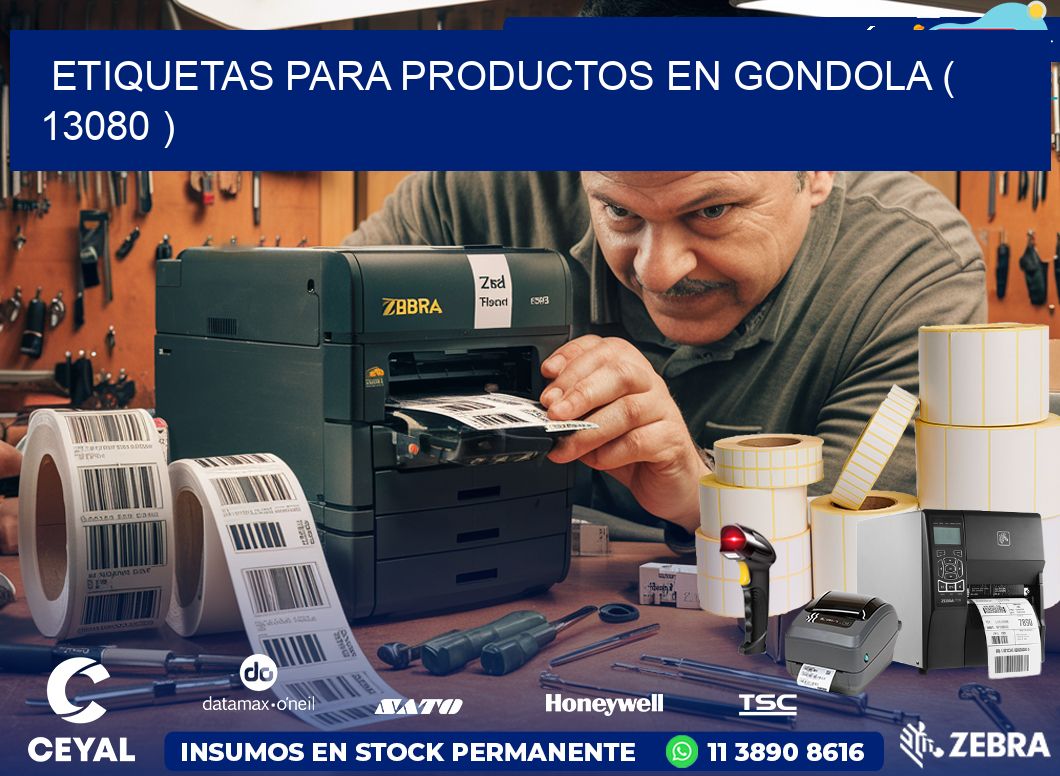 ETIQUETAS PARA PRODUCTOS EN GONDOLA ( 13080 )
