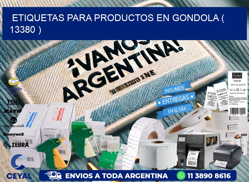 ETIQUETAS PARA PRODUCTOS EN GONDOLA ( 13380 )