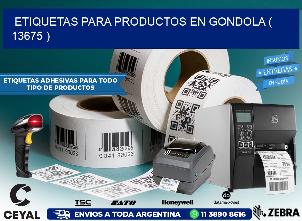 ETIQUETAS PARA PRODUCTOS EN GONDOLA ( 13675 )