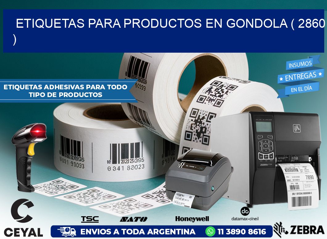 ETIQUETAS PARA PRODUCTOS EN GONDOLA ( 2860 )