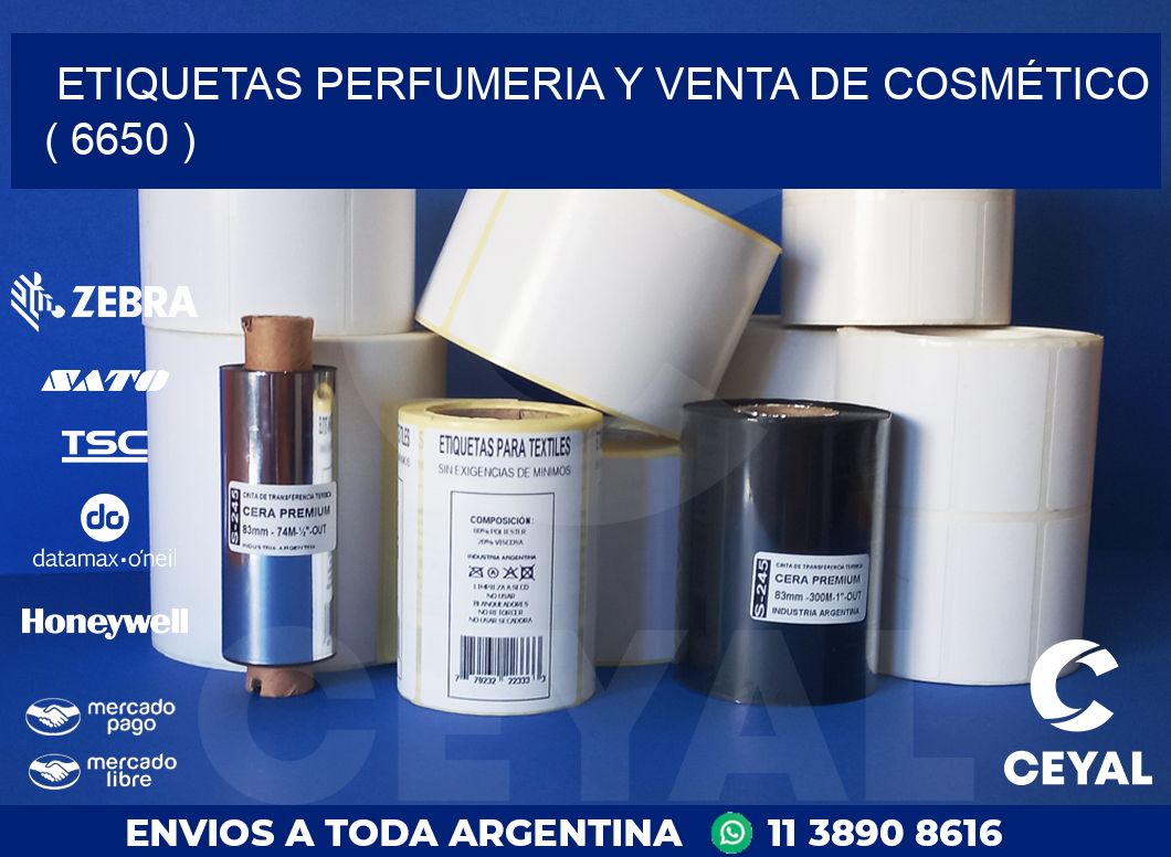 ETIQUETAS PERFUMERIA Y VENTA DE COSMÉTICO ( 6650 )
