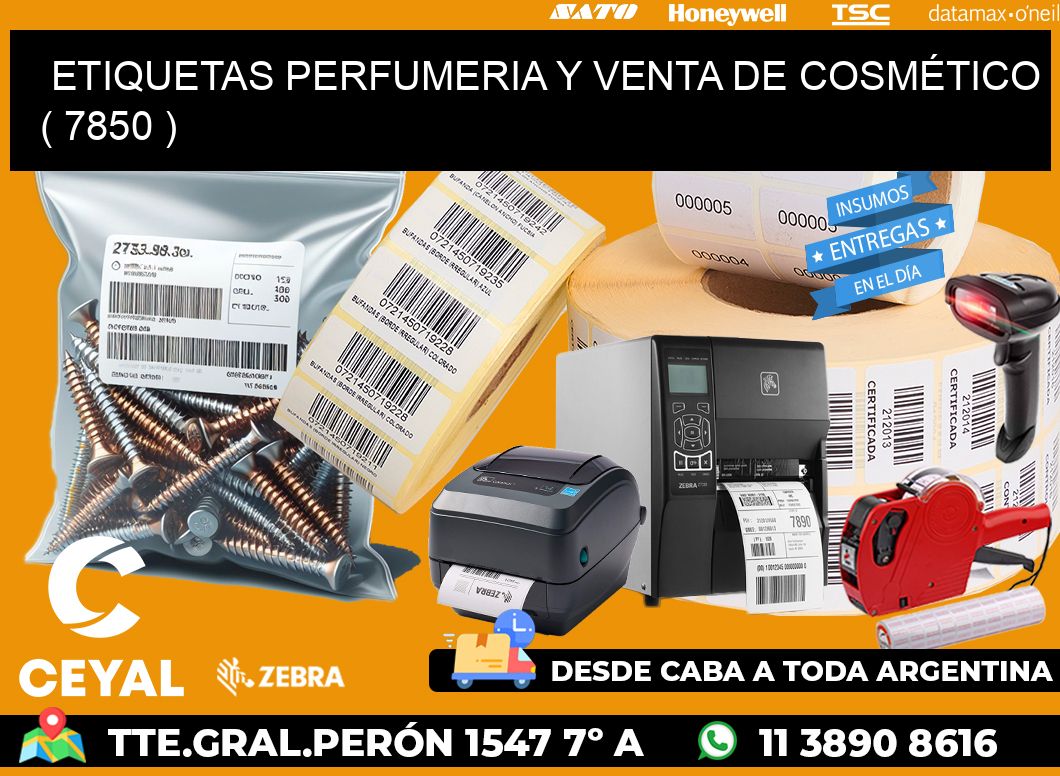 ETIQUETAS PERFUMERIA Y VENTA DE COSMÉTICO ( 7850 )