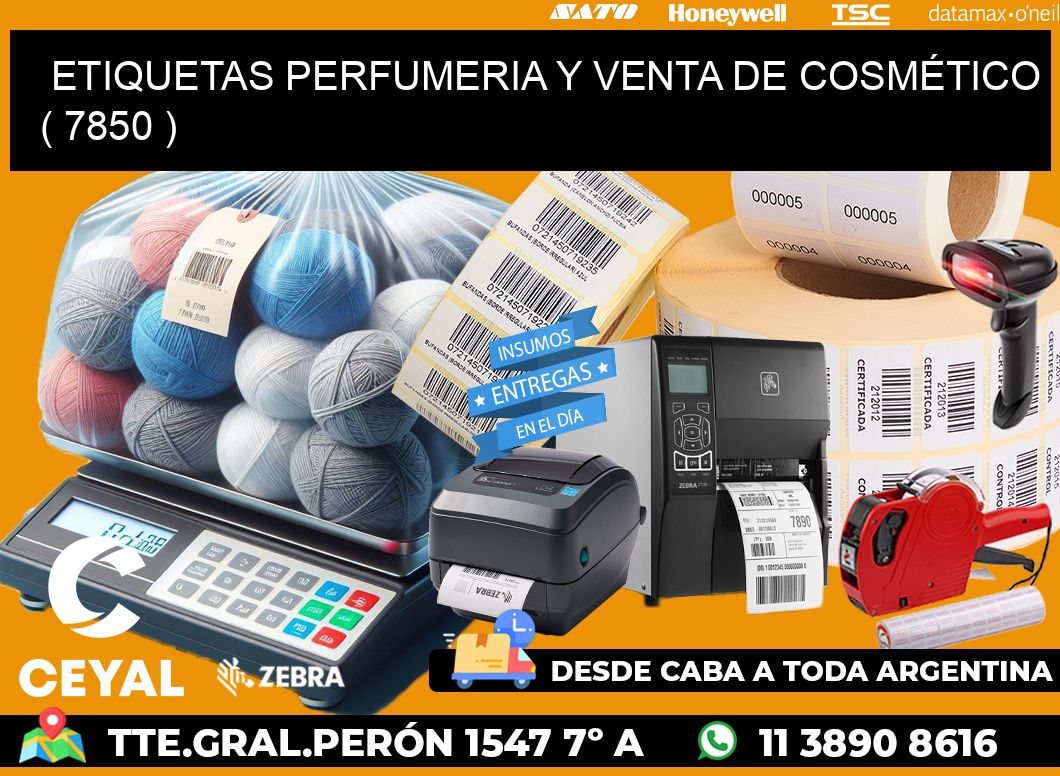 ETIQUETAS PERFUMERIA Y VENTA DE COSMÉTICO ( 7850 )