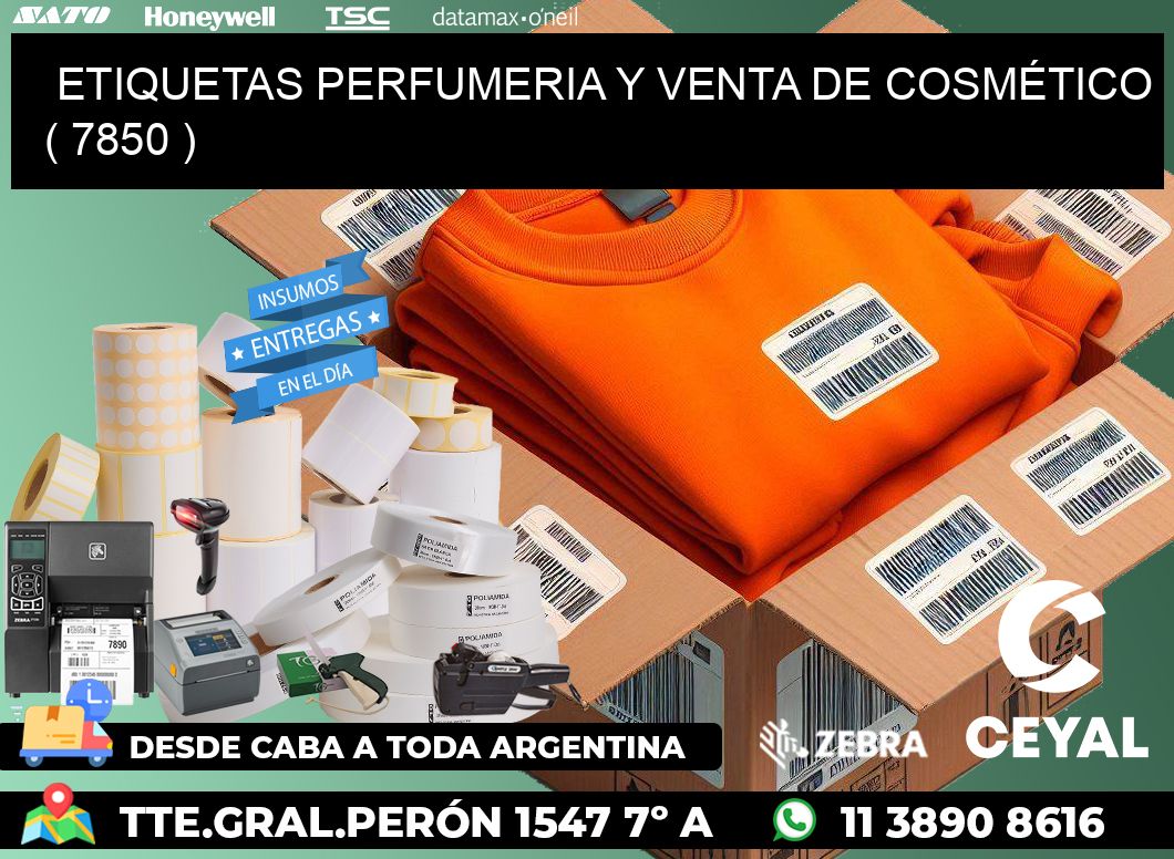 ETIQUETAS PERFUMERIA Y VENTA DE COSMÉTICO ( 7850 )
