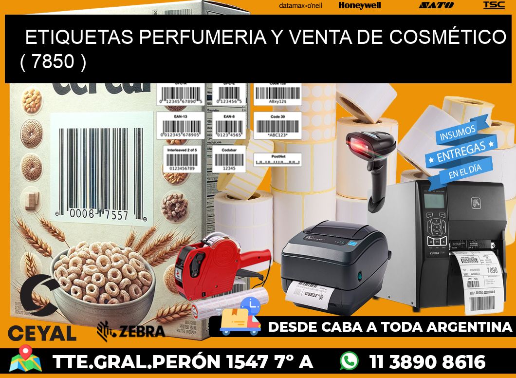 ETIQUETAS PERFUMERIA Y VENTA DE COSMÉTICO ( 7850 )
