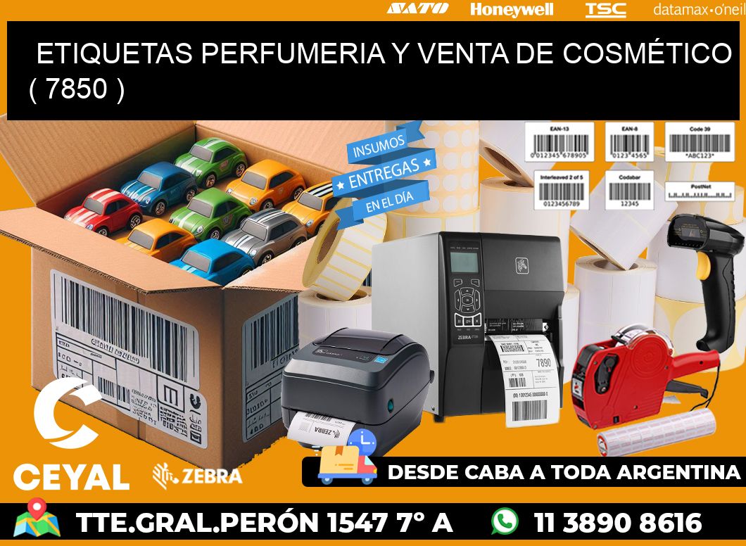 ETIQUETAS PERFUMERIA Y VENTA DE COSMÉTICO ( 7850 )
