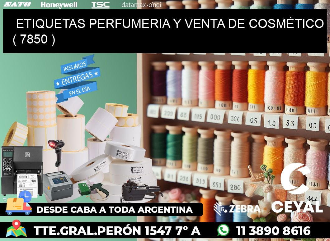 ETIQUETAS PERFUMERIA Y VENTA DE COSMÉTICO ( 7850 )