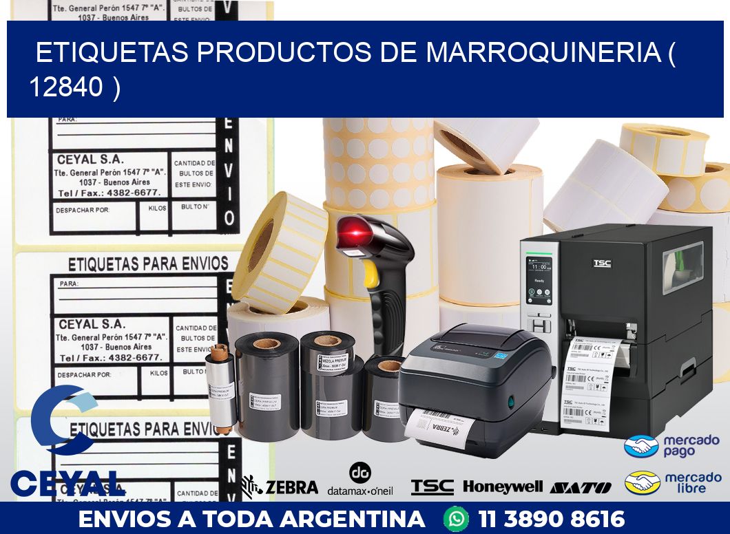 ETIQUETAS PRODUCTOS DE MARROQUINERIA ( 12840 )
