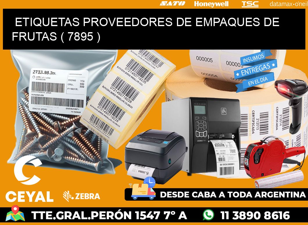 ETIQUETAS PROVEEDORES DE EMPAQUES DE FRUTAS ( 7895 )