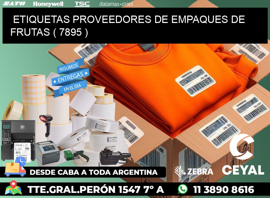 ETIQUETAS PROVEEDORES DE EMPAQUES DE FRUTAS ( 7895 )