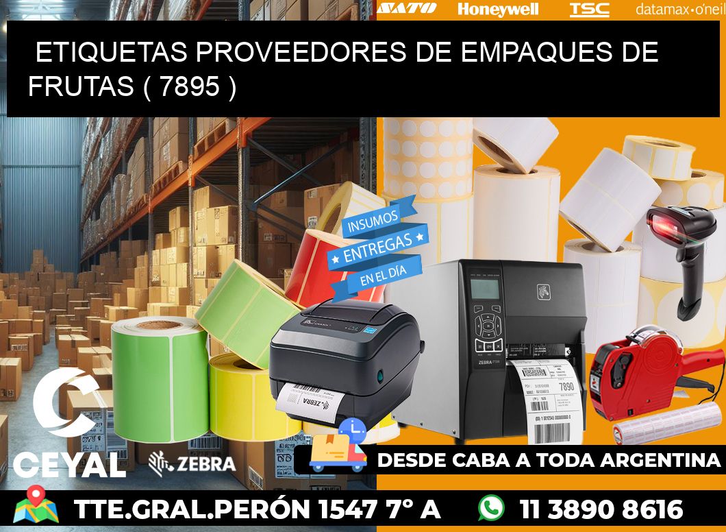 ETIQUETAS PROVEEDORES DE EMPAQUES DE FRUTAS ( 7895 )