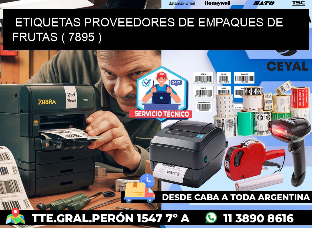 ETIQUETAS PROVEEDORES DE EMPAQUES DE FRUTAS ( 7895 )