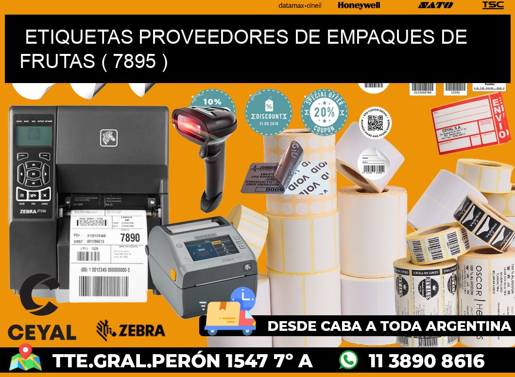 ETIQUETAS PROVEEDORES DE EMPAQUES DE FRUTAS ( 7895 )