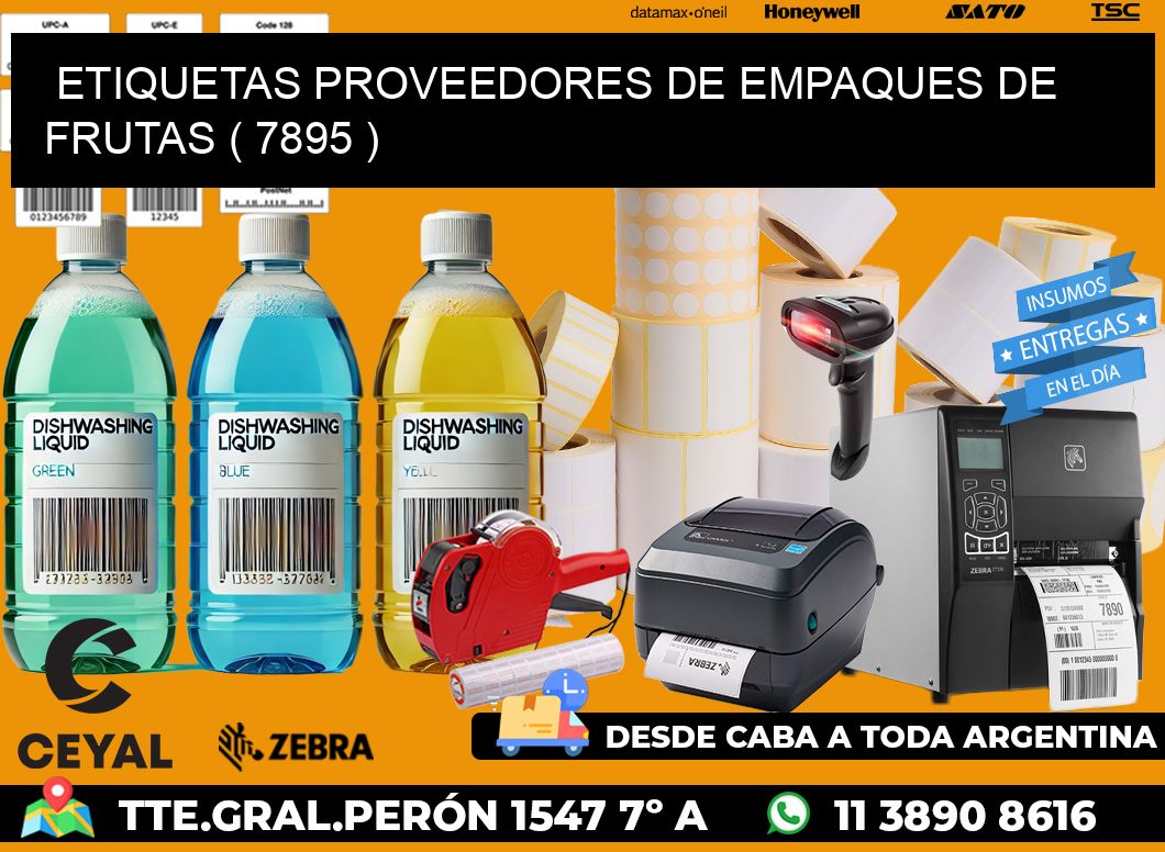 ETIQUETAS PROVEEDORES DE EMPAQUES DE FRUTAS ( 7895 )