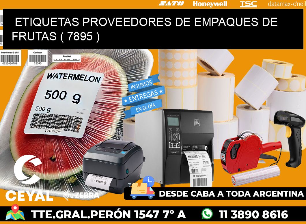 ETIQUETAS PROVEEDORES DE EMPAQUES DE FRUTAS ( 7895 )