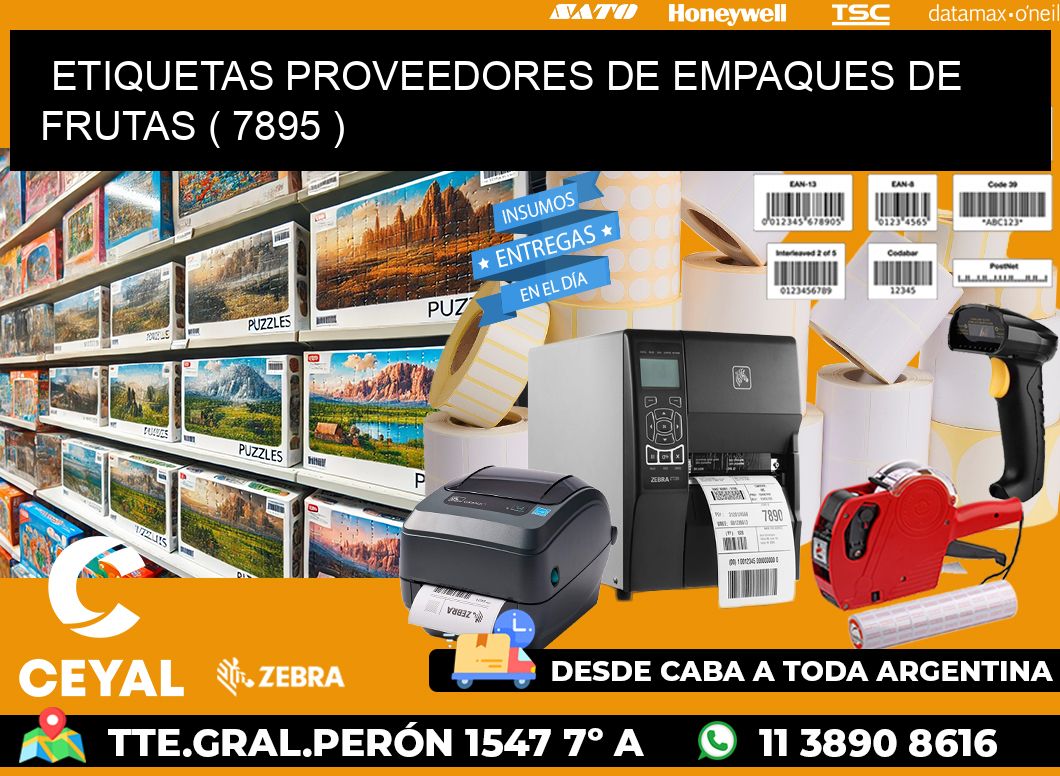 ETIQUETAS PROVEEDORES DE EMPAQUES DE FRUTAS ( 7895 )