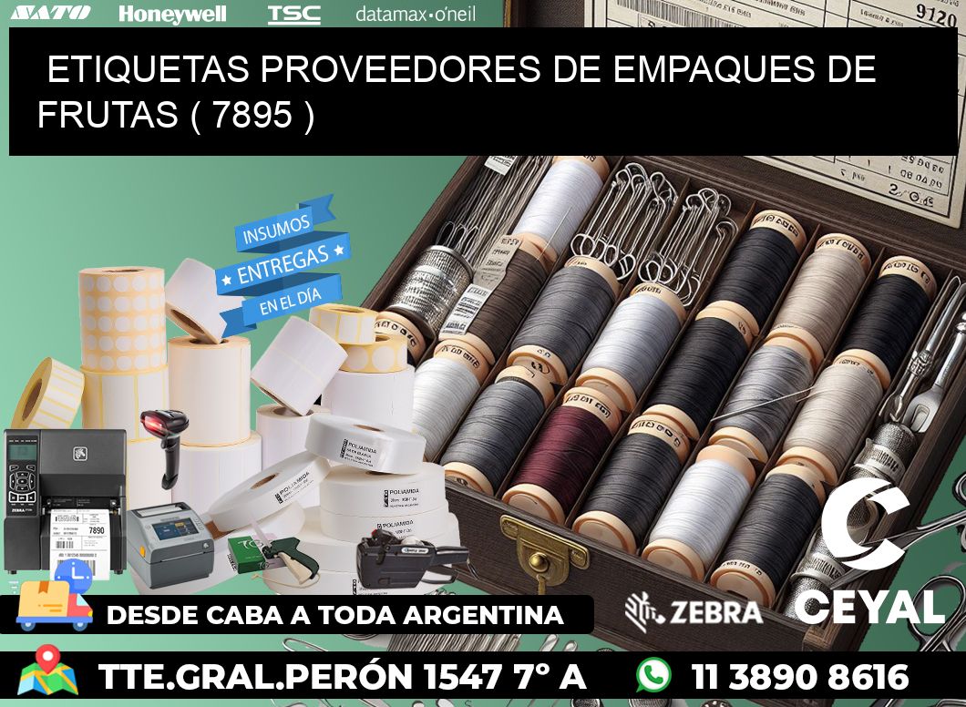 ETIQUETAS PROVEEDORES DE EMPAQUES DE FRUTAS ( 7895 )