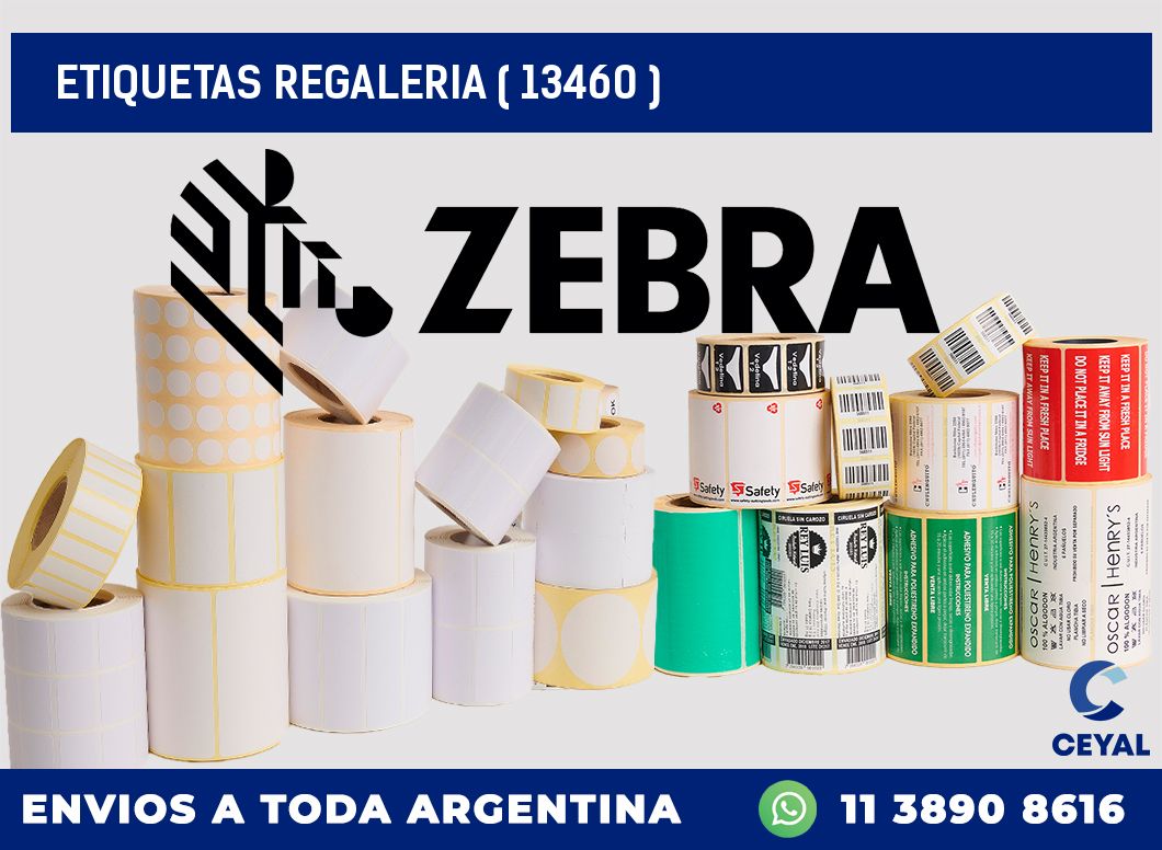 ETIQUETAS REGALERIA ( 13460 )