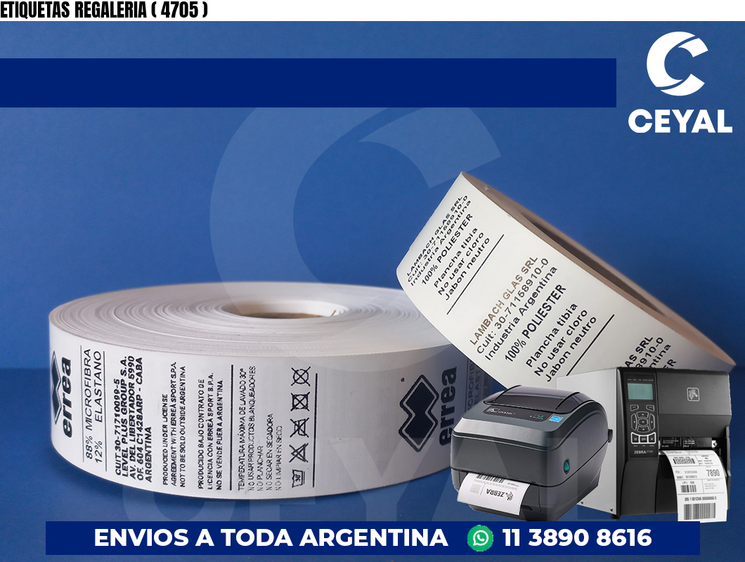ETIQUETAS REGALERIA ( 4705 )