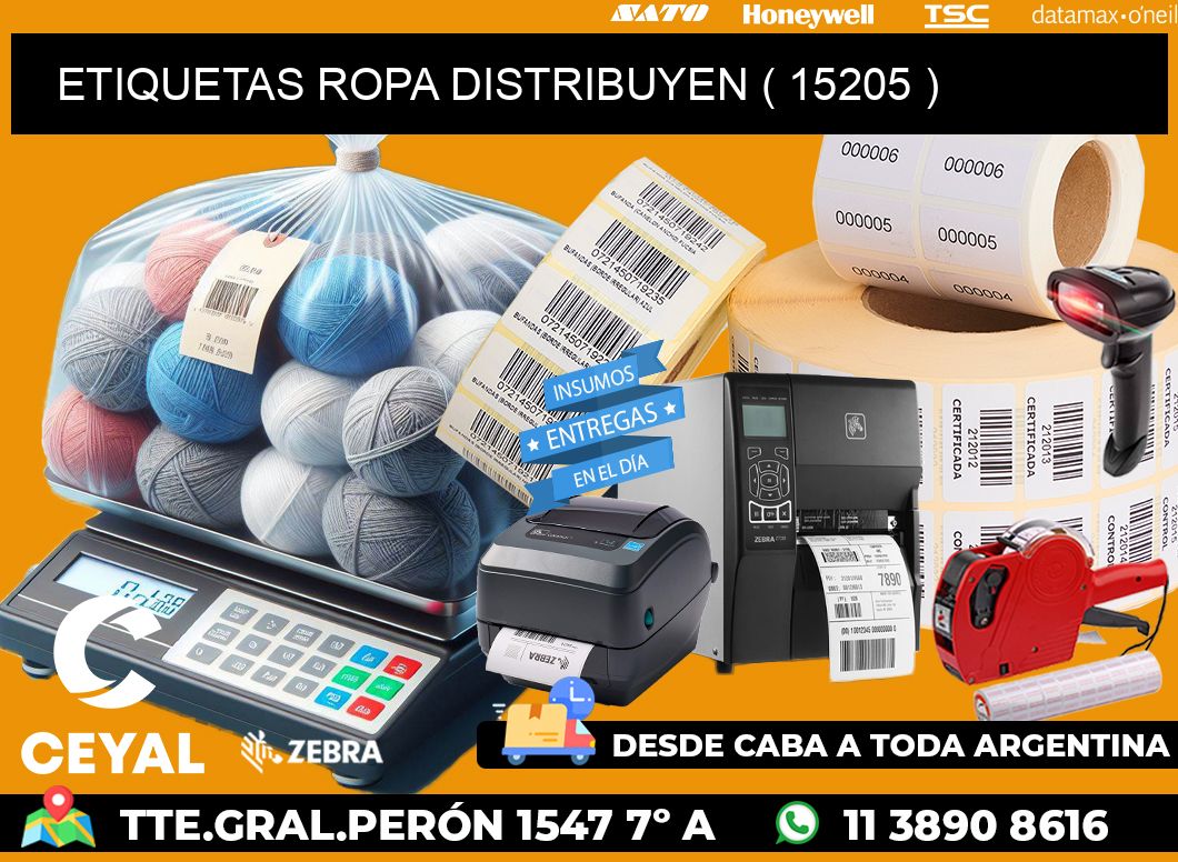 ETIQUETAS ROPA DISTRIBUYEN ( 15205 )