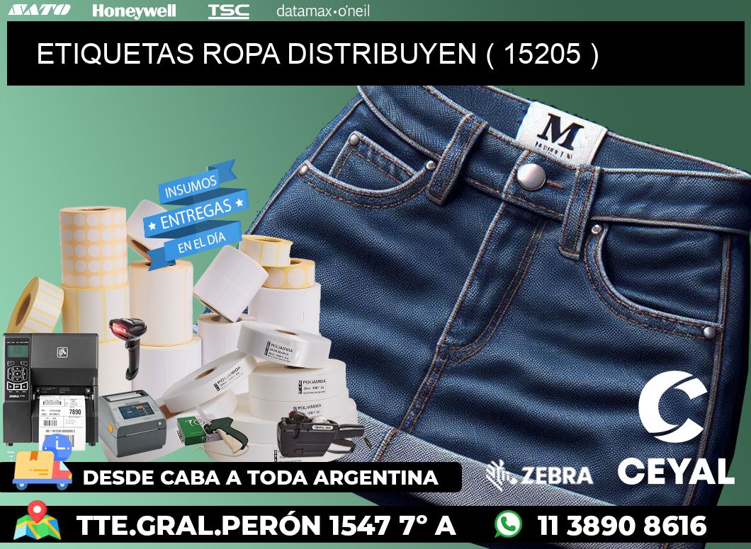 ETIQUETAS ROPA DISTRIBUYEN ( 15205 )