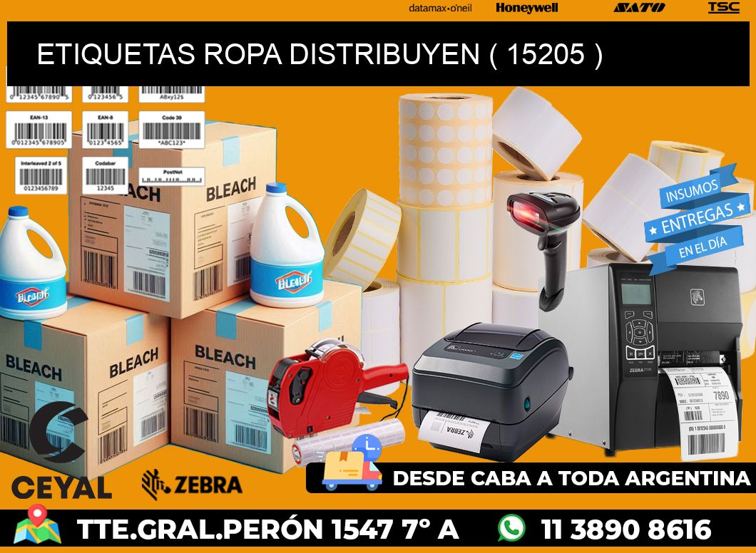 ETIQUETAS ROPA DISTRIBUYEN ( 15205 )