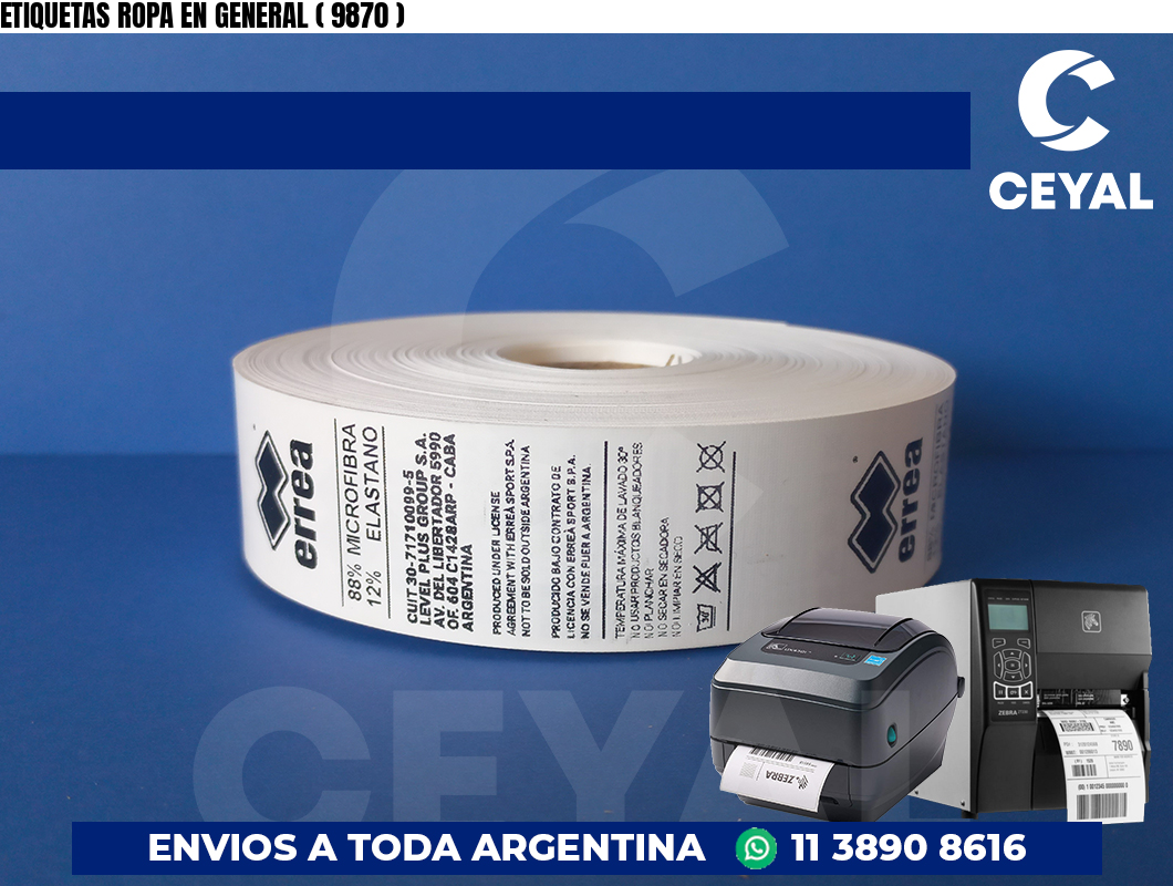 ETIQUETAS ROPA EN GENERAL ( 9870 )
