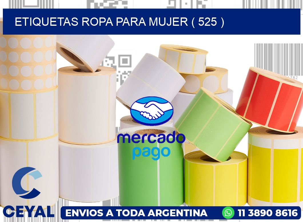 ETIQUETAS ROPA PARA MUJER ( 525 )