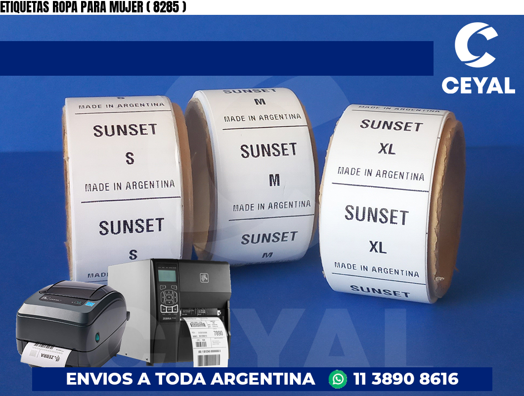 ETIQUETAS ROPA PARA MUJER ( 8285 )