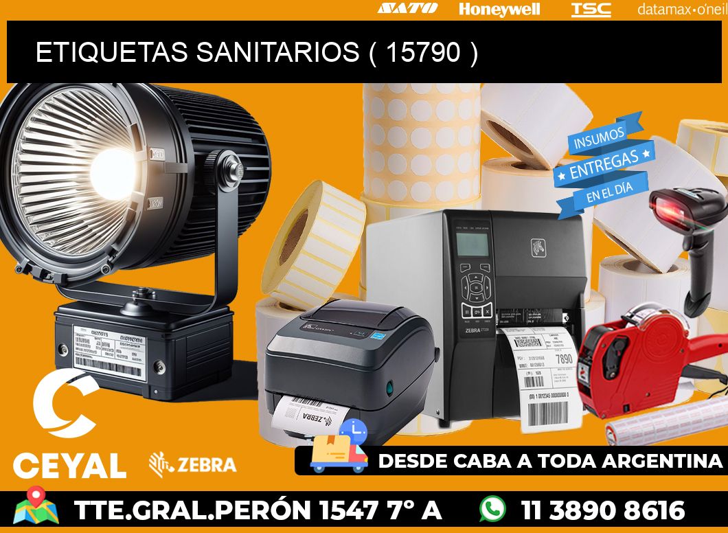 ETIQUETAS SANITARIOS ( 15790 )
