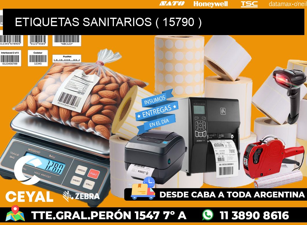 ETIQUETAS SANITARIOS ( 15790 )