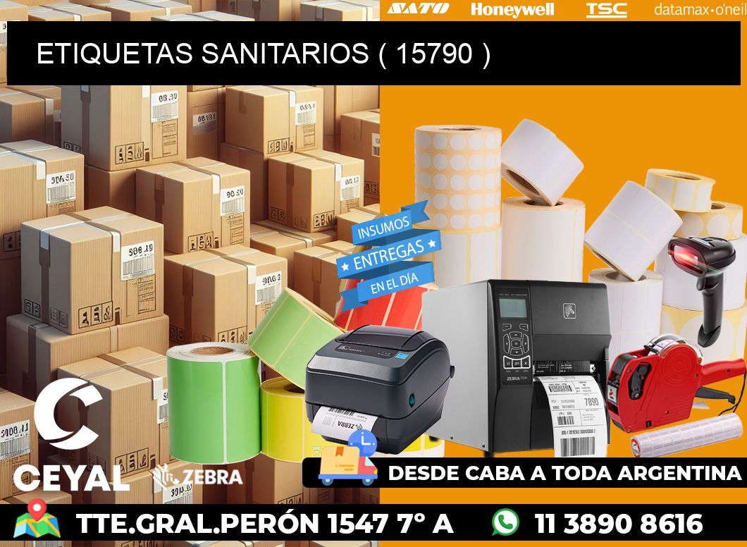 ETIQUETAS SANITARIOS ( 15790 )