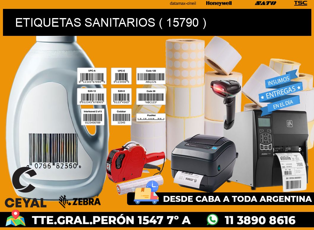 ETIQUETAS SANITARIOS ( 15790 )