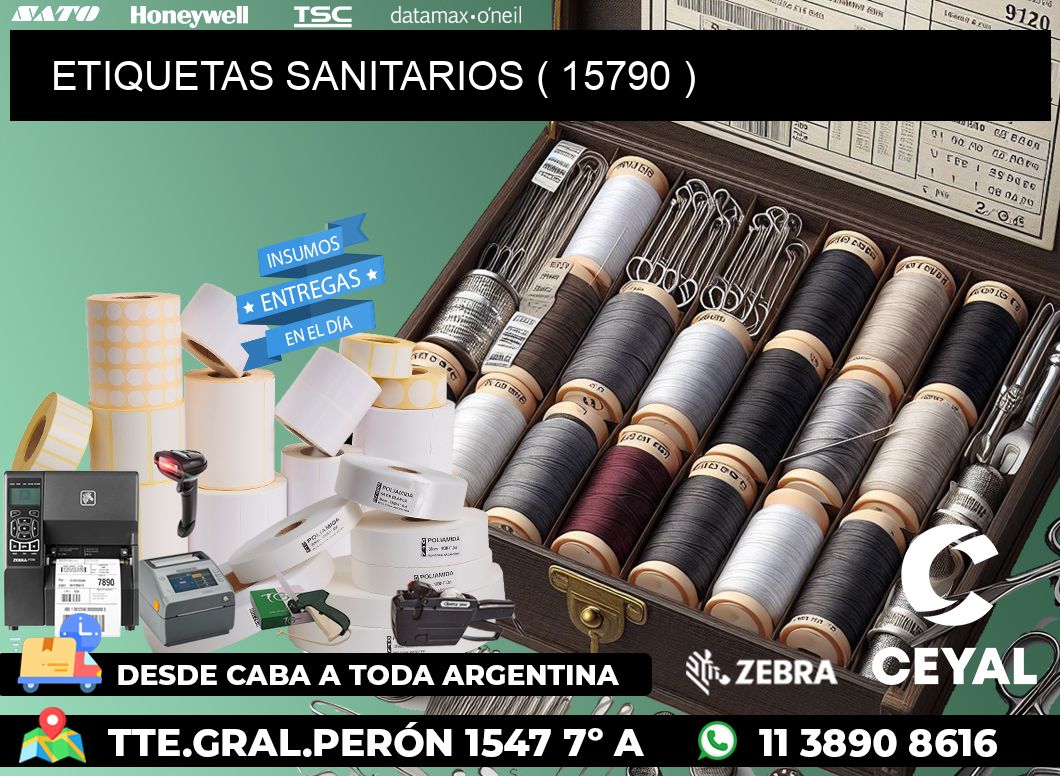 ETIQUETAS SANITARIOS ( 15790 )