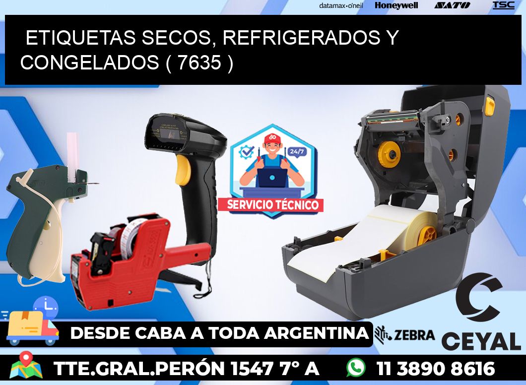 ETIQUETAS SECOS, REFRIGERADOS Y CONGELADOS ( 7635 )