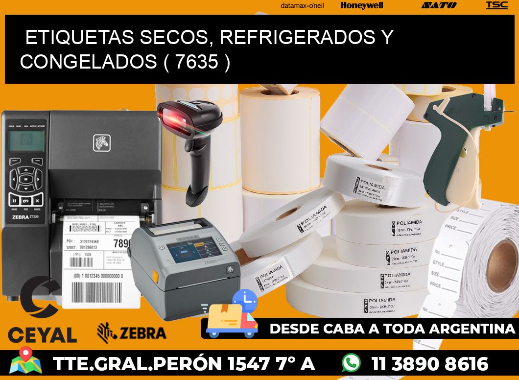 ETIQUETAS SECOS, REFRIGERADOS Y CONGELADOS ( 7635 )