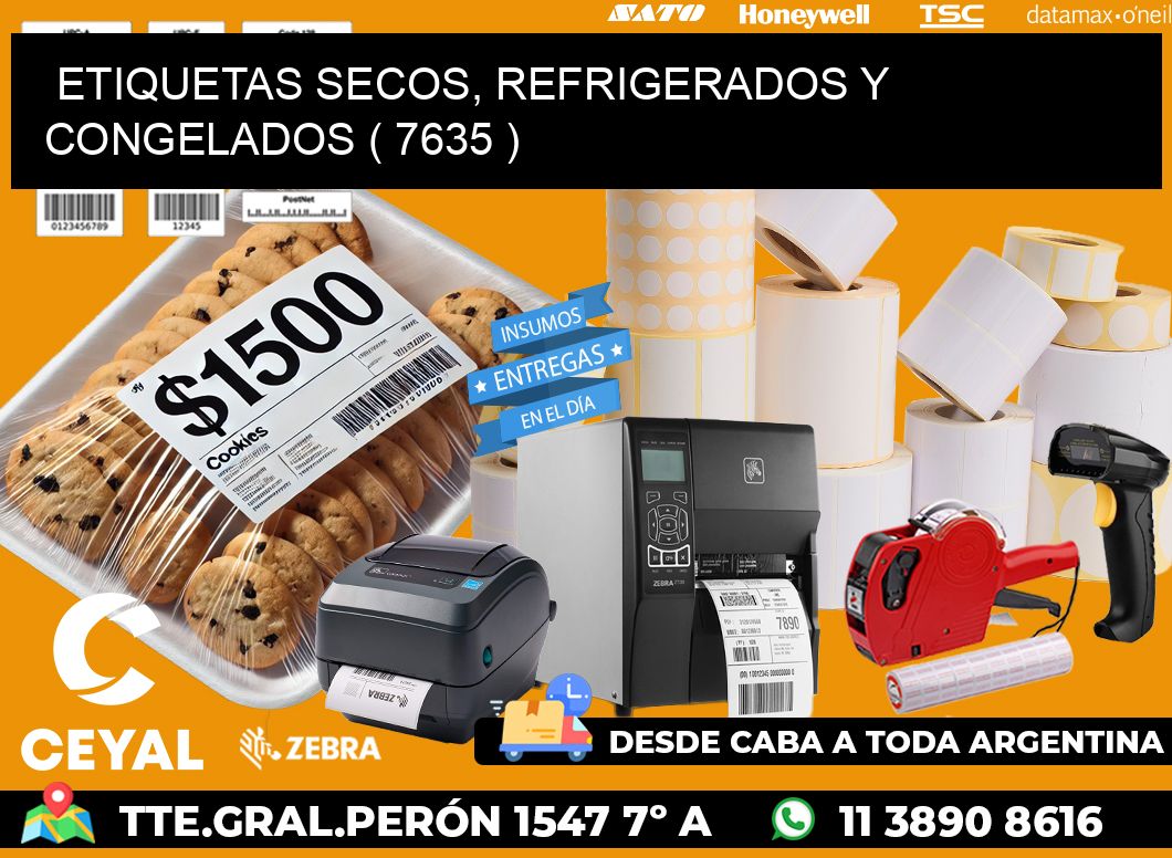 ETIQUETAS SECOS, REFRIGERADOS Y CONGELADOS ( 7635 )