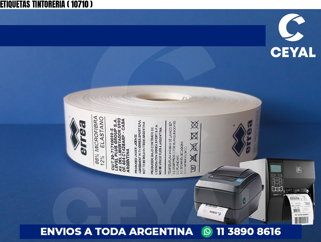 ETIQUETAS TINTORERIA ( 10710 )