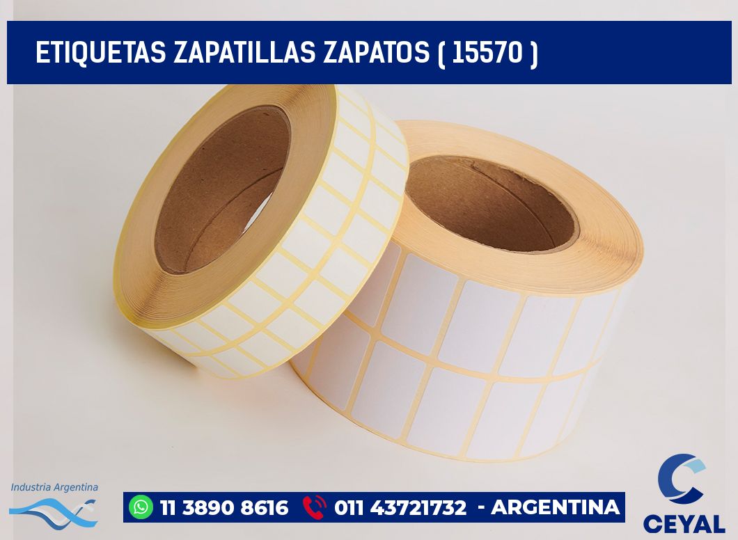 ETIQUETAS ZAPATILLAS ZAPATOS ( 15570 )
