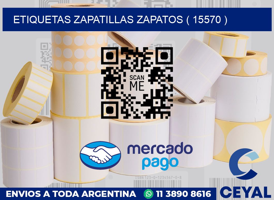 ETIQUETAS ZAPATILLAS ZAPATOS ( 15570 )